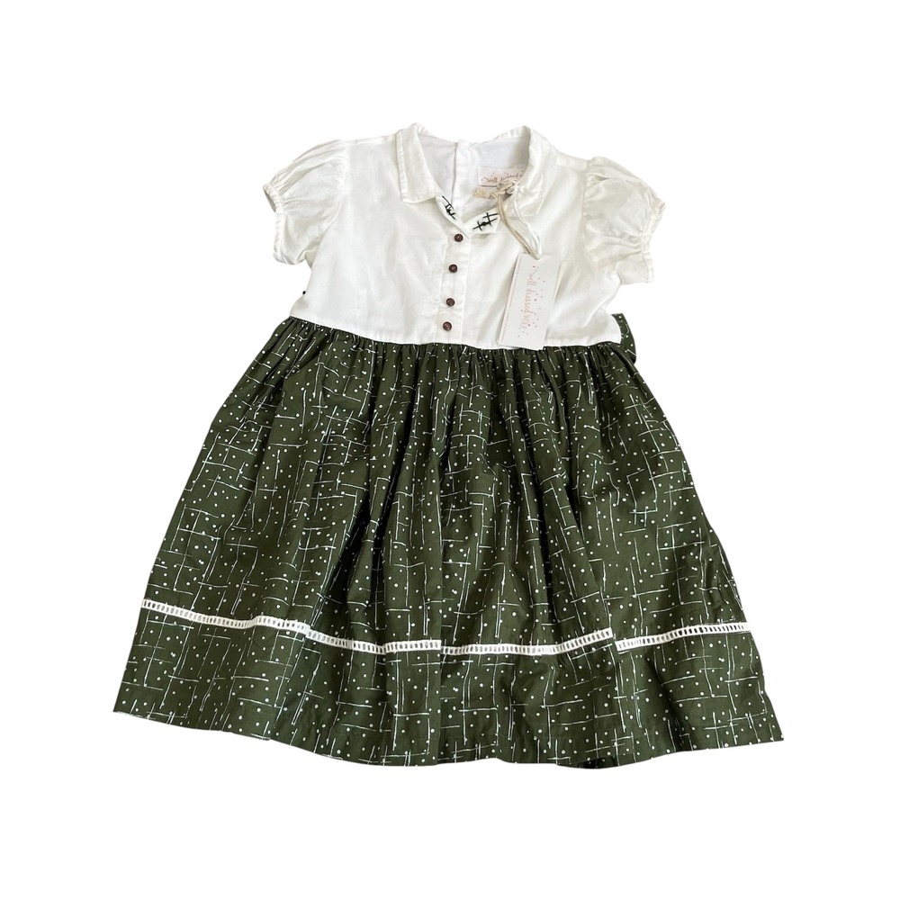 Well Dressed Wolf Girls Dress Size 6 100% Cotton Boho Cottagecore Boutique NWT